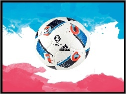 Francuskiej, Kolory, Piłka, Euro 2016, Flagi